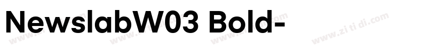 NewslabW03 Bold字体转换